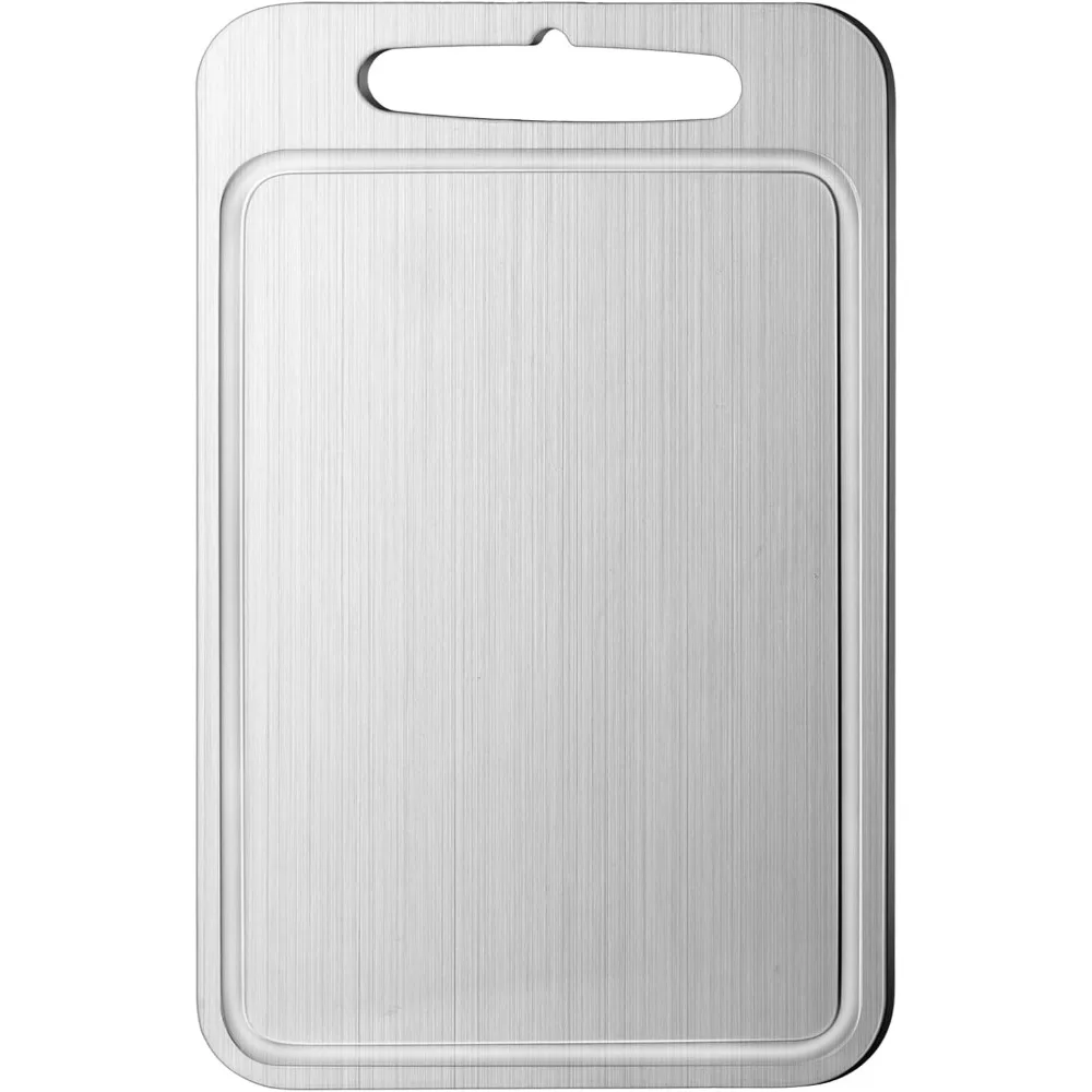 

Разделочная доска из нержавеющей стали для кухни 304, разделочная сталь, можно мыть в посудомоечной машине, набор металлических разделочных досок для кухни, мяса, фруктов, овощей