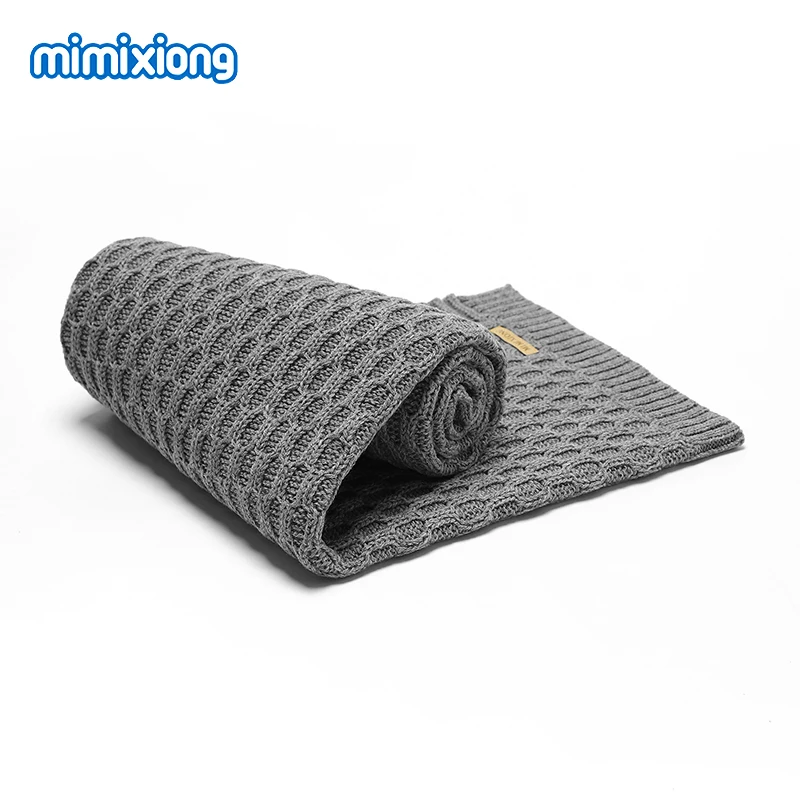 Baby Blankets Newborn Breathable Knitted Infant Kids Stroller Bedding Bassinet Sleeping Covers 90*70cm Toddler Throw Playing Mat