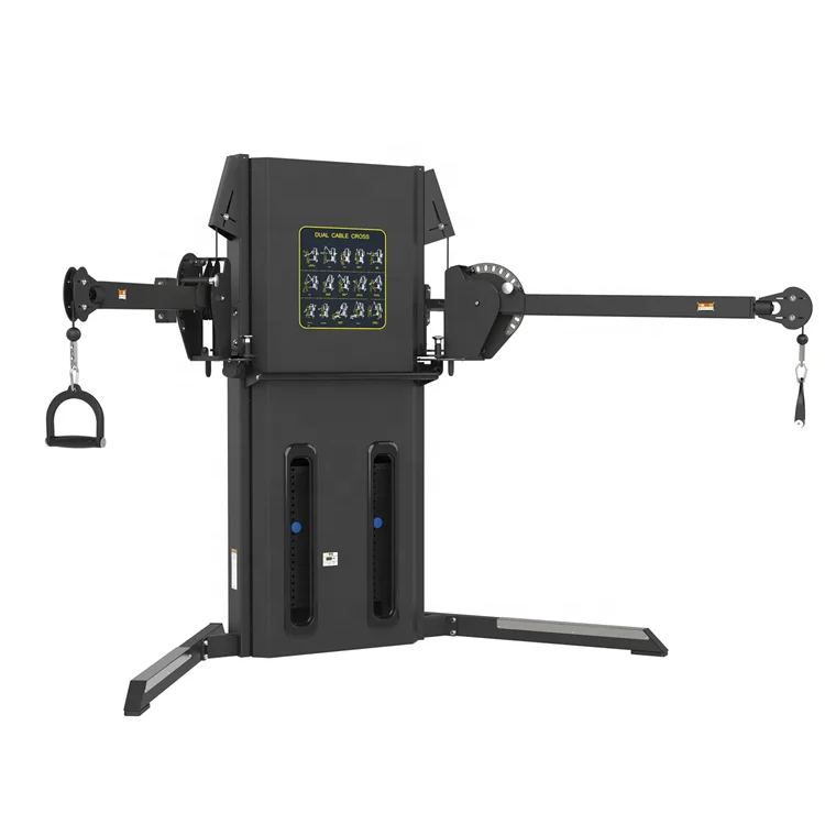 Máquina de selección cruzada de Cable de polea cruzada doble ajustable, personalización de fábrica, brazo, Pin de gimnasio, equipo de Fitness cargado