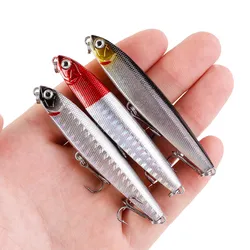 1Pcs Sinking Pencil Fishing Lure Wobblers 7.5cm 13.6g Artificial Hard Baits Minnow Crankbait Bass Trolling Jigging Fishing Tackl