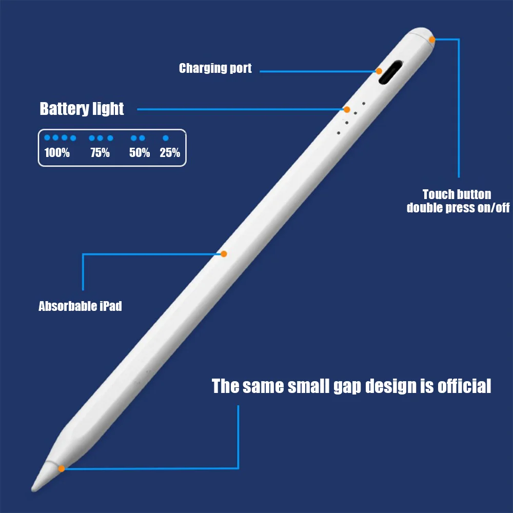 For Android iOS Windows iPad Apple Pencil Accessories Universal  wireless Stylus For Xiaomi Huawei Lenovo Tablet Stylus