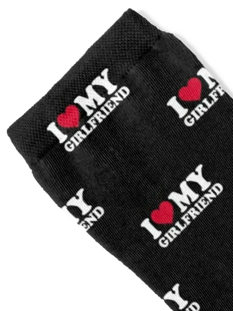 I Love My GF Socks custom gym summer Woman Socks Men's