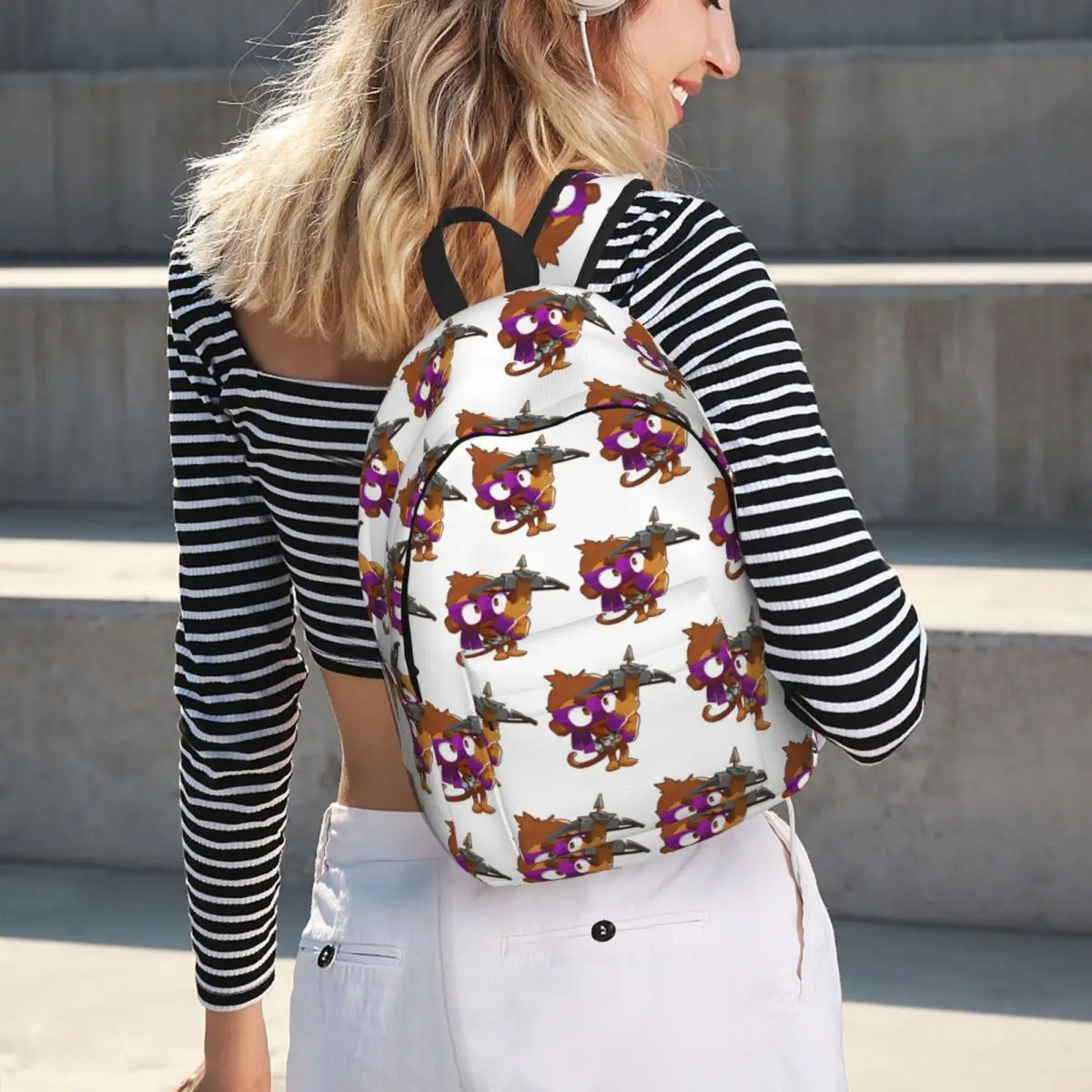 Monkey Bloons Td 6 Backpack Student BookBag Kids School Bag Computer Shoulder Bags for Boys Girls