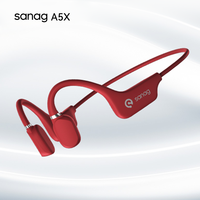 Sanag A5X True Bone Conduction Earphones Open Ear Bluetooth Wireless Sport Headphones Flash-sale Choice cycling Headset