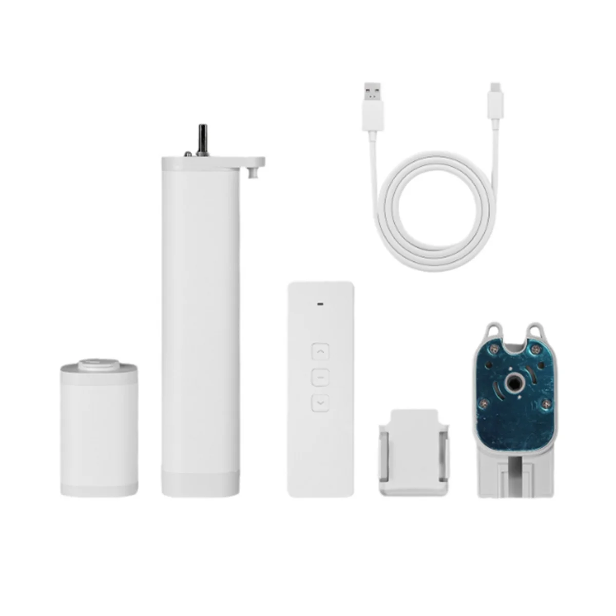 

Hot! Tuya ZigBee Curtain Motor with Lithium Battery Rechargeable Removable with Remote Control Work for Alexa Google Hom