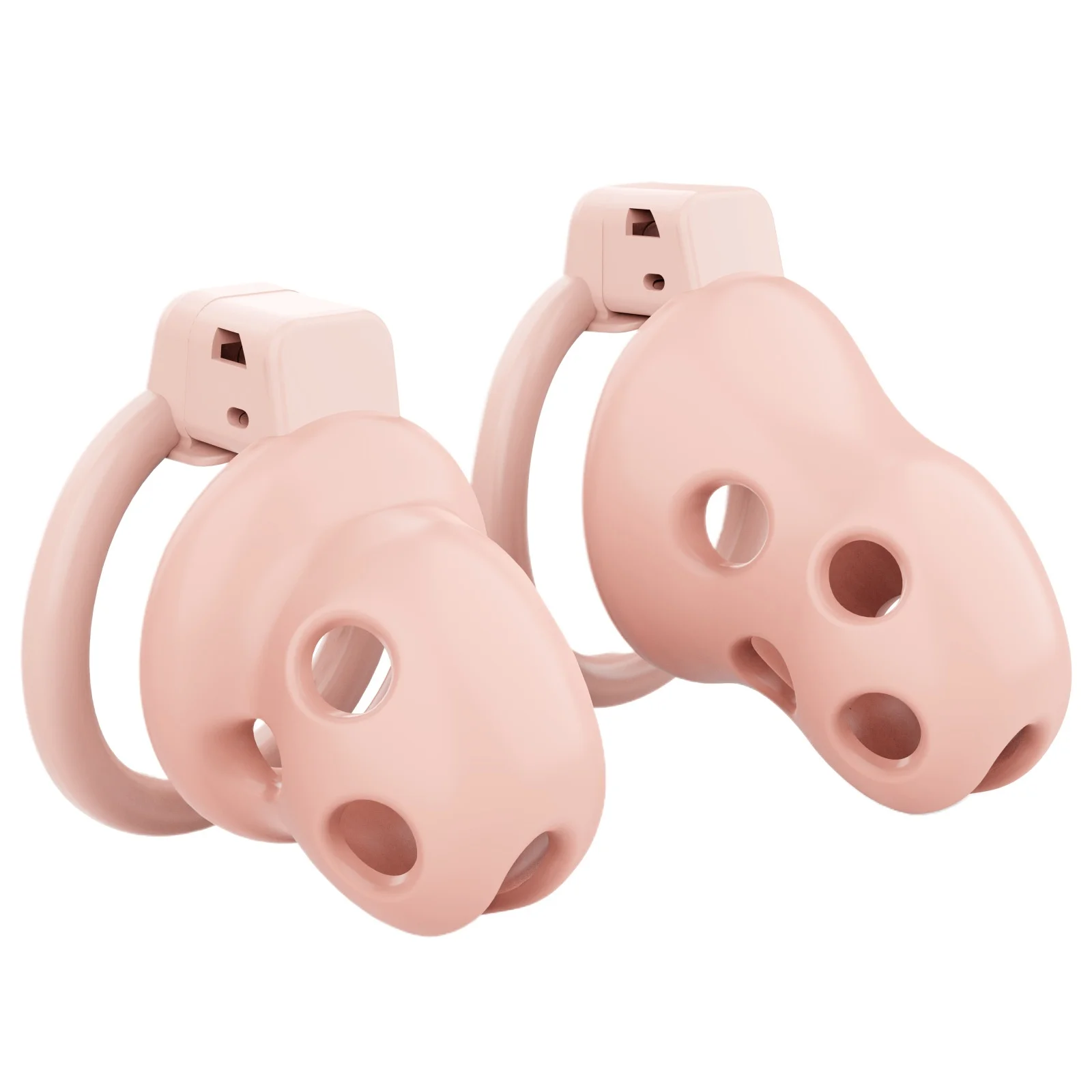 Chastity Lock with Silicone Spikes adult sex toys, CB lock rings, masturbation， suitable for SM and crossdressing groups.FLR Gay