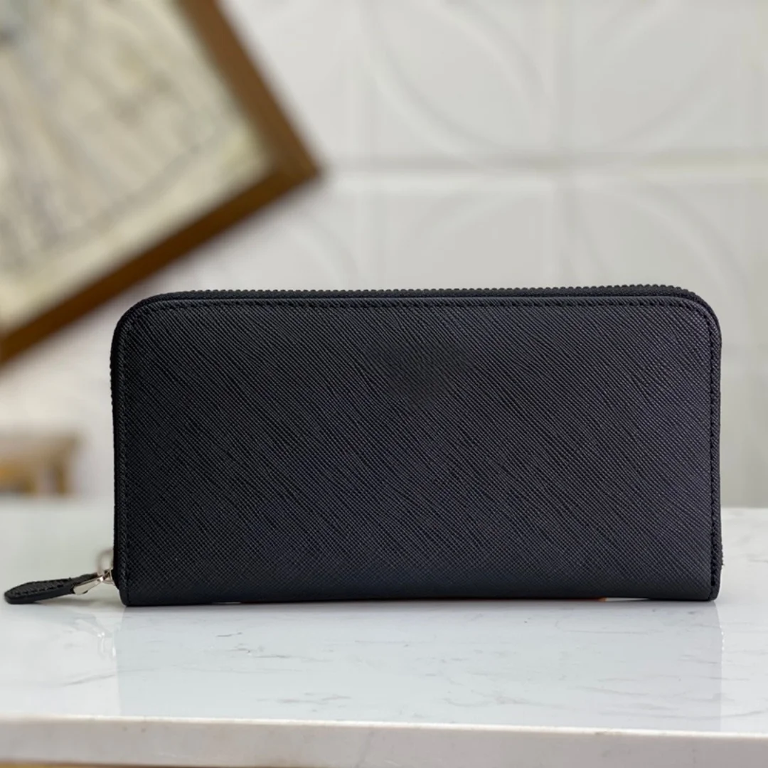 

Brand Discount Long Wallet Meticulously Crafted From Premium Calfskin Card Holder Luxurious Gift Unisex Long Wallet 1ML506