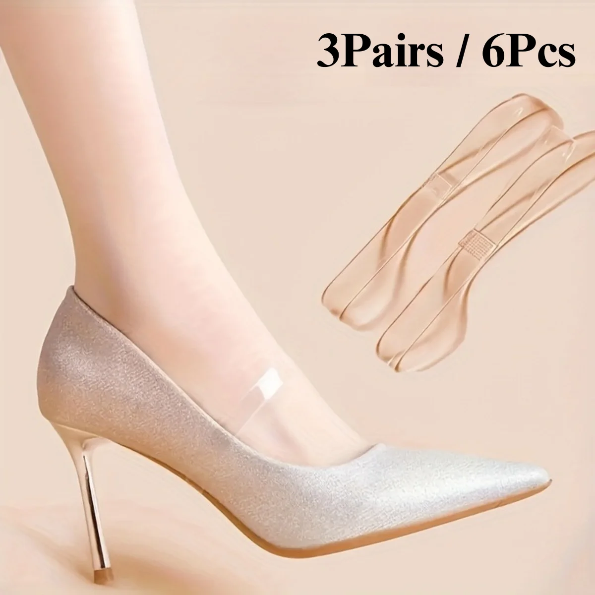 Transparente Unsichtbare Schnürsenkel-Verschlüsse für Damen-Absatzschuhe Rutschfeste Riemen Verhindern Absatzrutschen Schnürsenkel ohne Binden für Absatzschuhe