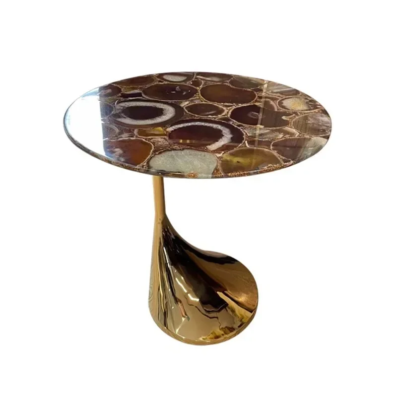 

Light luxury coffee table sofa living room small square table modern minimalist design creativity