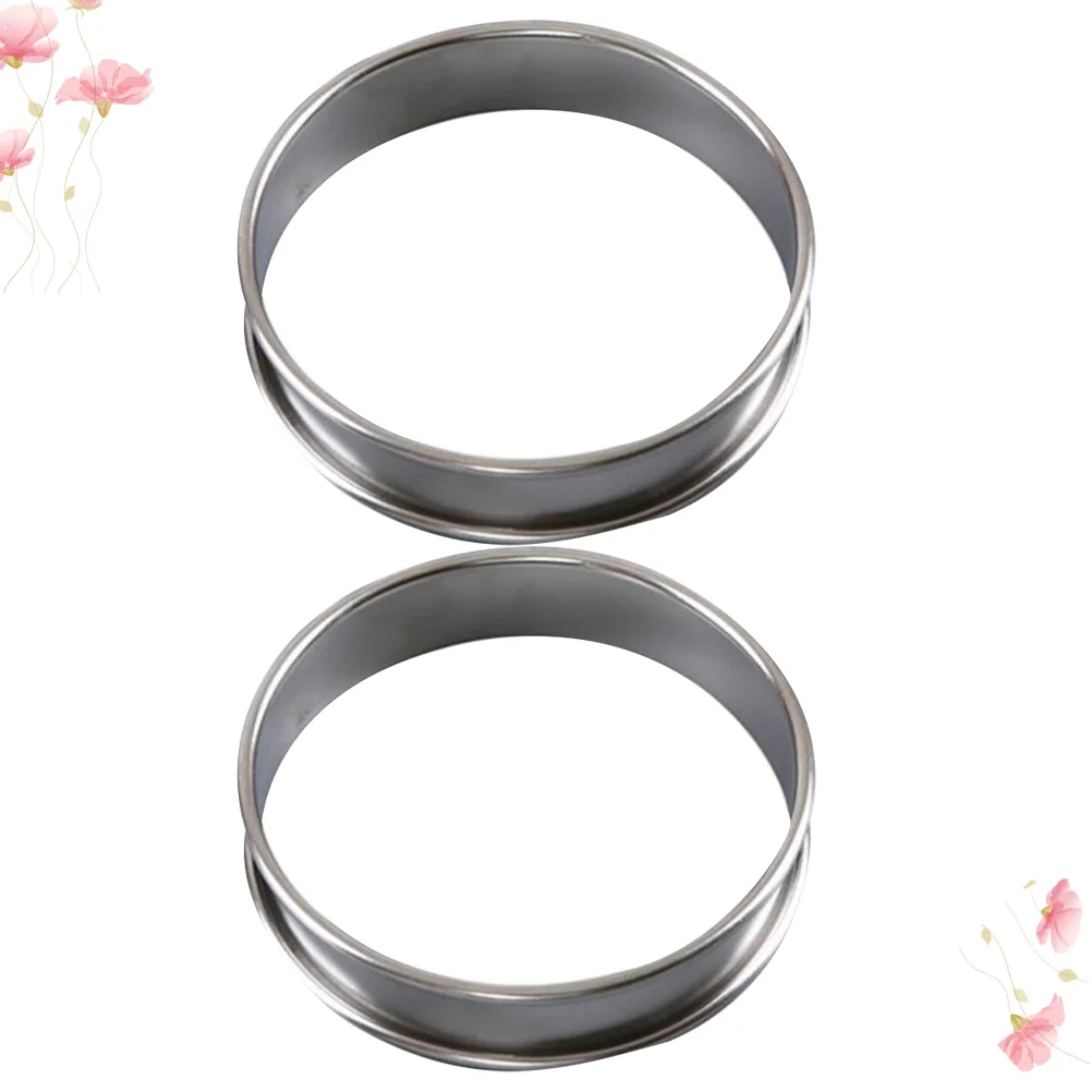 

2 Pcs Cake Mold Cookie Mould Stainless Steel Mousse Ring Cookies Lemon Stencils Biscuit