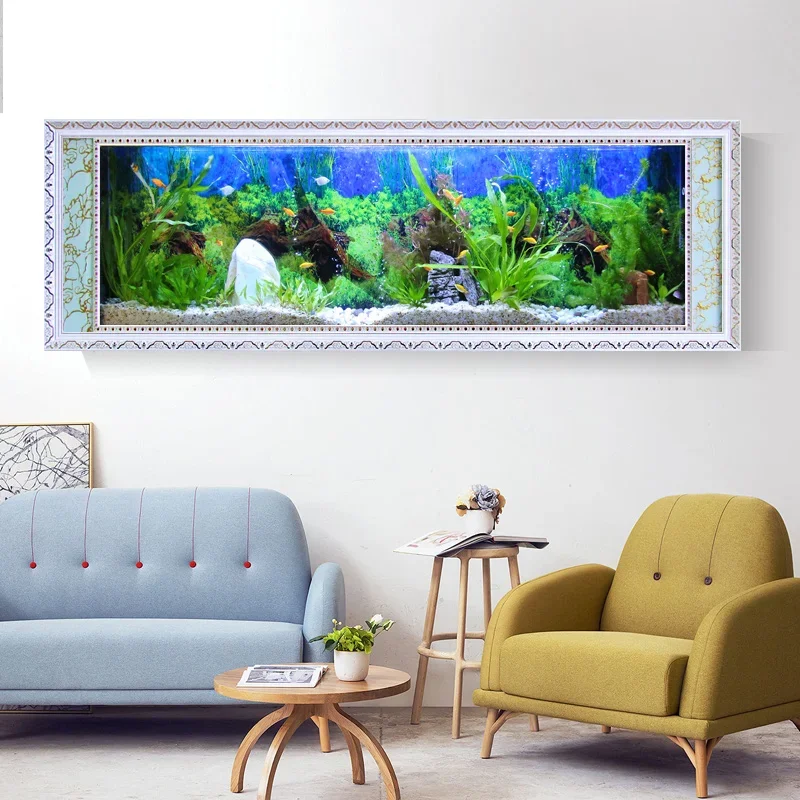 

Picture Frame Wall Hanging Fish Tank Modern Fish Farming Pond Tanks Fish Tank Cabinet