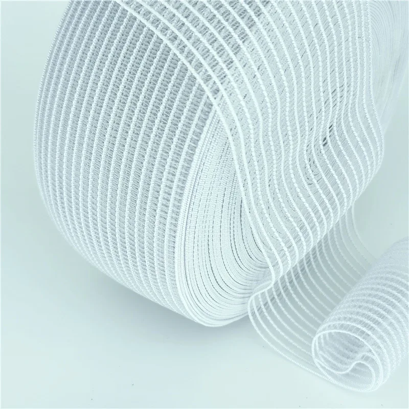 10M 2/3/4cm Width White Mesh Elastic Band For Clothing Underwear Accessories DIY Handmade Sewing Crafts Material Supplies