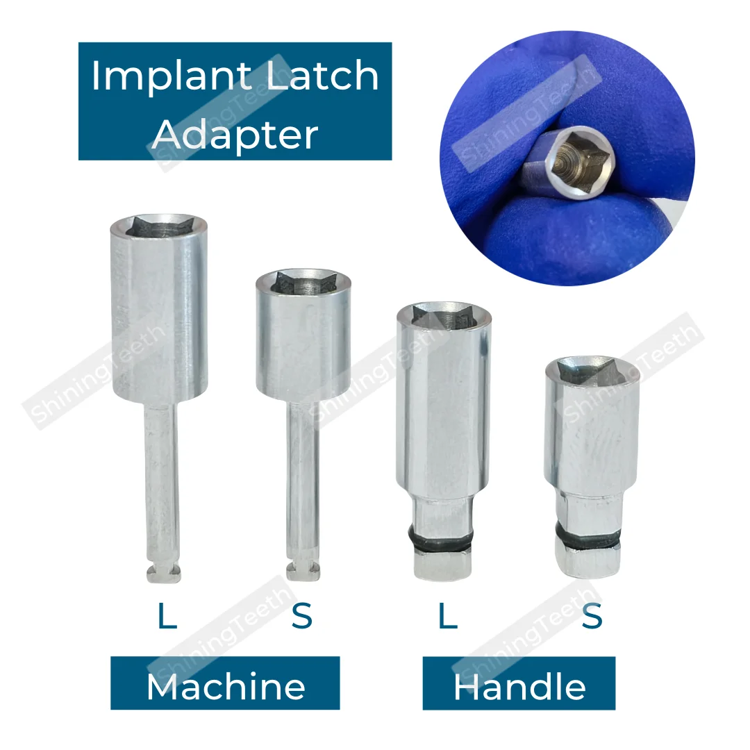 Dental Extension Rod Internal Square Ratchet Wrench Adapter Extender Screws Tool