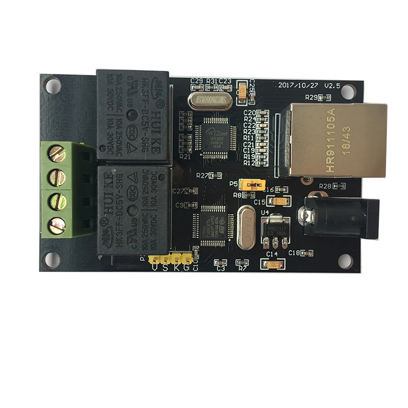 Modulo relè di rete a 2 vie Controller di accesso IP/Ethernet Switch trasferimento Volume MODBUS TCP