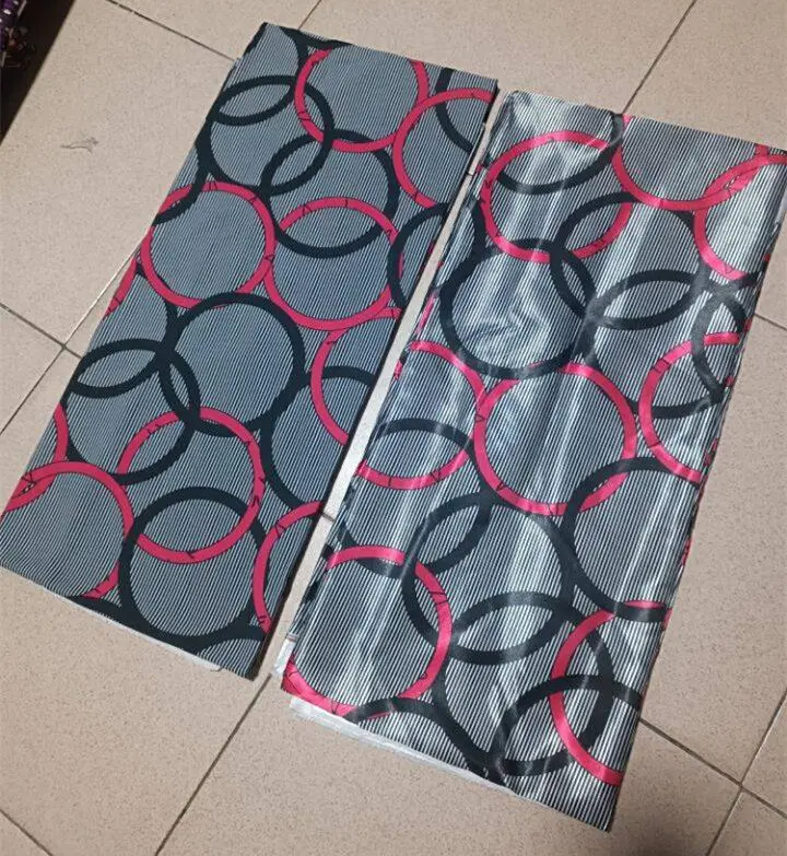 

4 + 2 ярда, Африканское искусственное шелк с атласной блузкой, нигерийские Ткани для женского платья