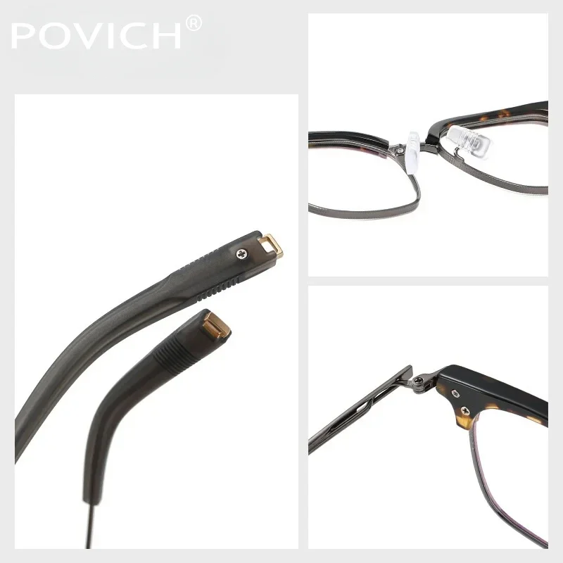 مربع التيتانيوم ثنائية البؤرة النظارات الرجال متعددة البؤر مخصص وصفة طبية نظارات البصرية 1.74 قصر النظر النظارات التقدمية الرجعية #5