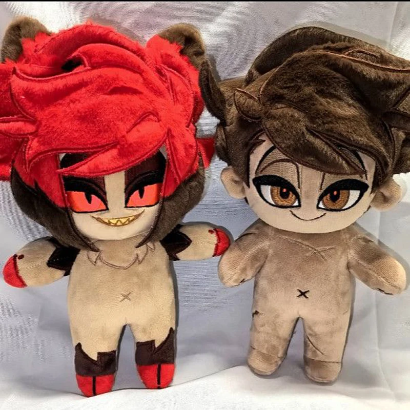 20cm Anime Hell Hazbin Alastor Adam Dress Up Plushie Hotel Alastor Plush Body Doll Cartoon Clothes Cosplay Cotton Dolls Toys