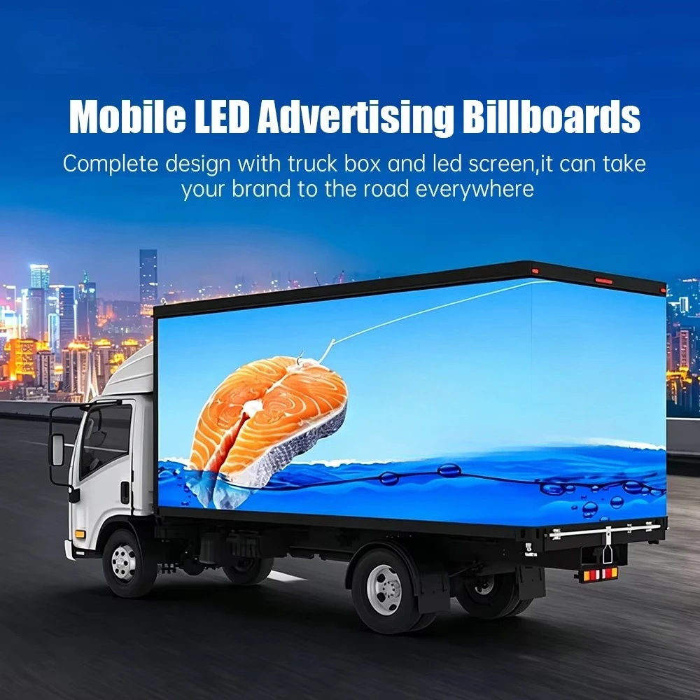 Sairui Battery LED Billboard Truck Waterproof Mobile Advertising Screen for City Roadshow Brand Events