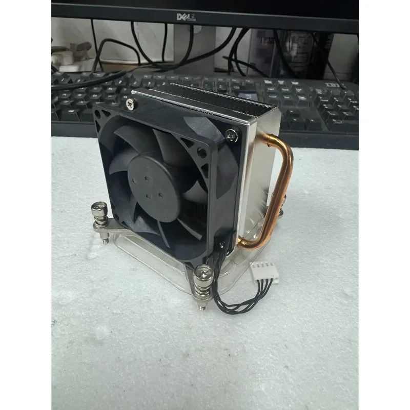 for HP 65W CPU Cooler Side Blowing 4 Pin Temperature Control Fan Compatible with Ordinary Chassis Socket 115x 1200
