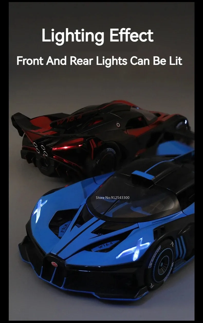 1:24 Batmobil Bolide Auto Modell Spielzeug Türen Geöffnet Stoßdämpfung Spray Sportwagen Modelle Sound Licht Spielzeug Geschenke für Jungen – Detail 21