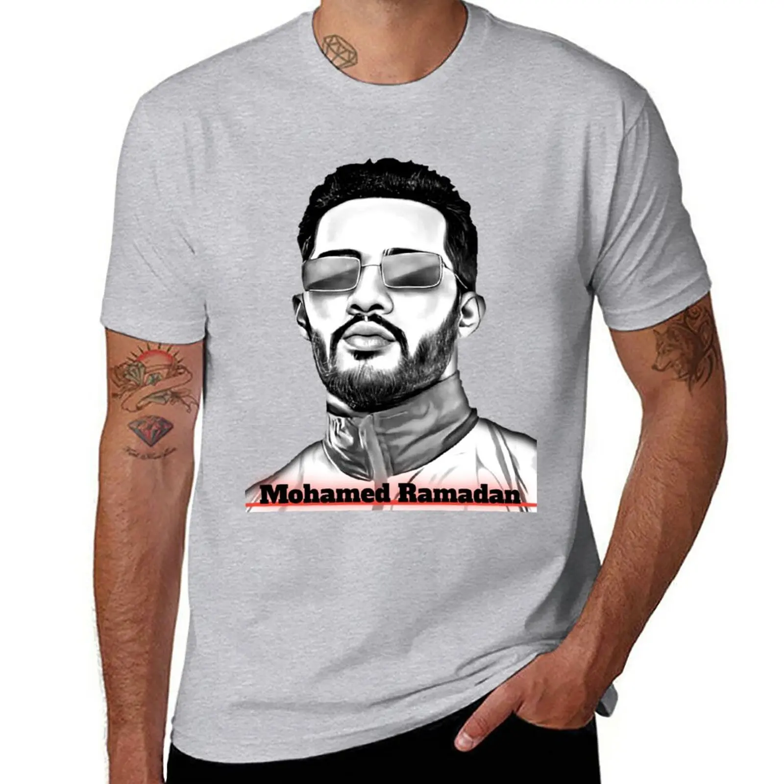 

New Mohamed Ramadan T-Shirt oversized t shirts Tee shirt summer top T-shirt short black t shirts for men