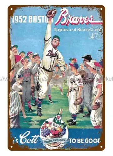 1952 baseball  metal tin sign plaques online