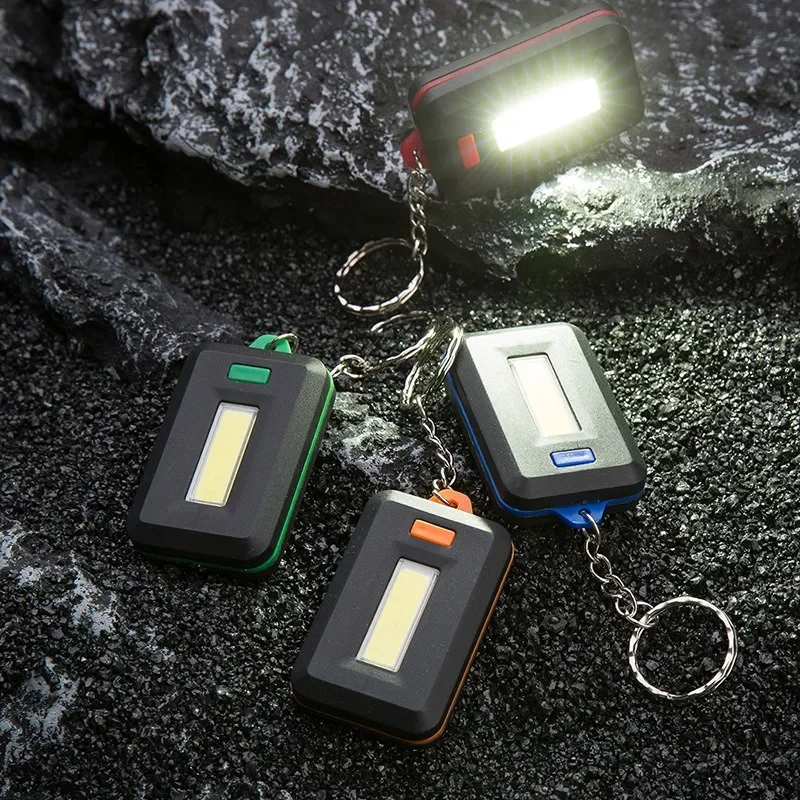 LED Flashlight Mini Keychain Light Emergency Flashlight Outdoor Camping Emergency Lamp warning safety light Portable Lighting