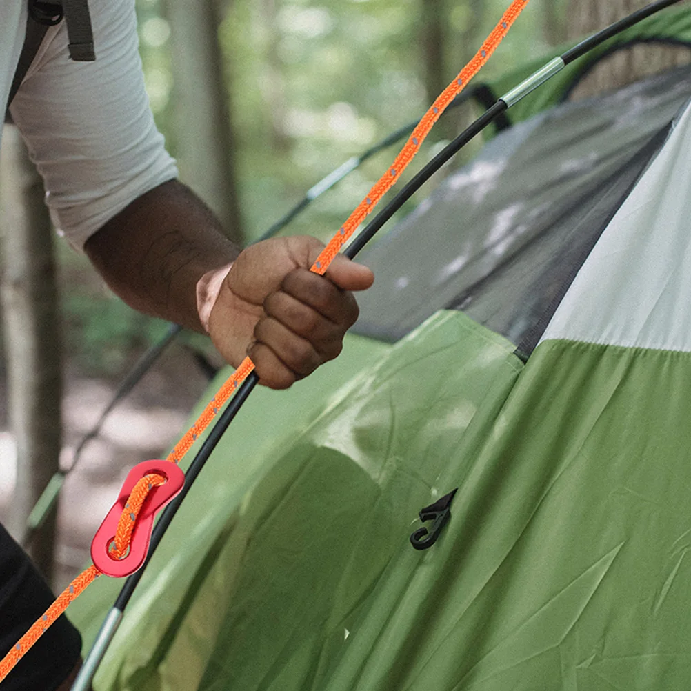 

8Pcs Tent Fixing Ropes Outdoor Camping Rope Heavy Duty Reflective Rope for Tent Tie Down Clothes Hanging Outdoor Canopy Ropes