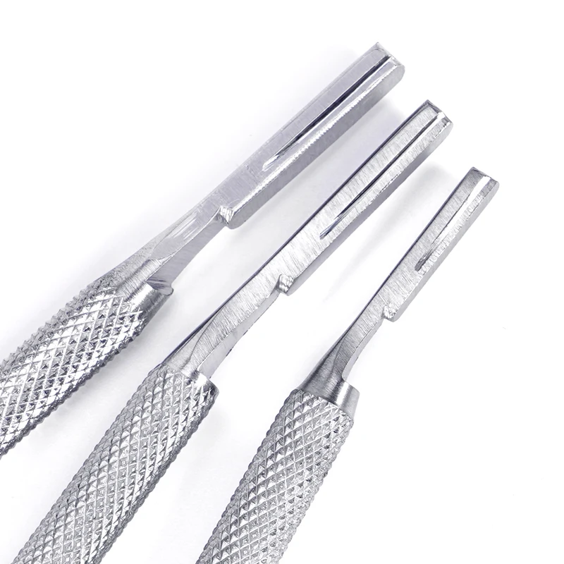 

Ручка стоматологического скальпеля. Хирургическая ручка ножа. Изогнутая/прямая ручка из нержавеющей стали. Длина вращения. Имплантат полости рта.