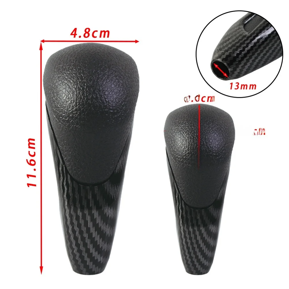 For Honda 9th Gen Civic 2012-2015 Automatic Gear Shift Knob - Carbon Fiber Texture Ergonomic Grip Interior Upgrade Accessory