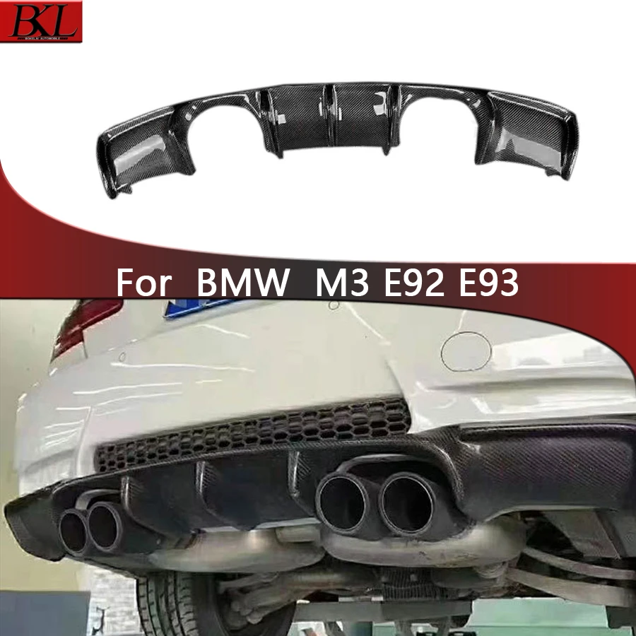

For BMW M3 E92 E93 Two-door car Car rear bumper diffuser carbon fiber rear lip spoiler splitter body kit