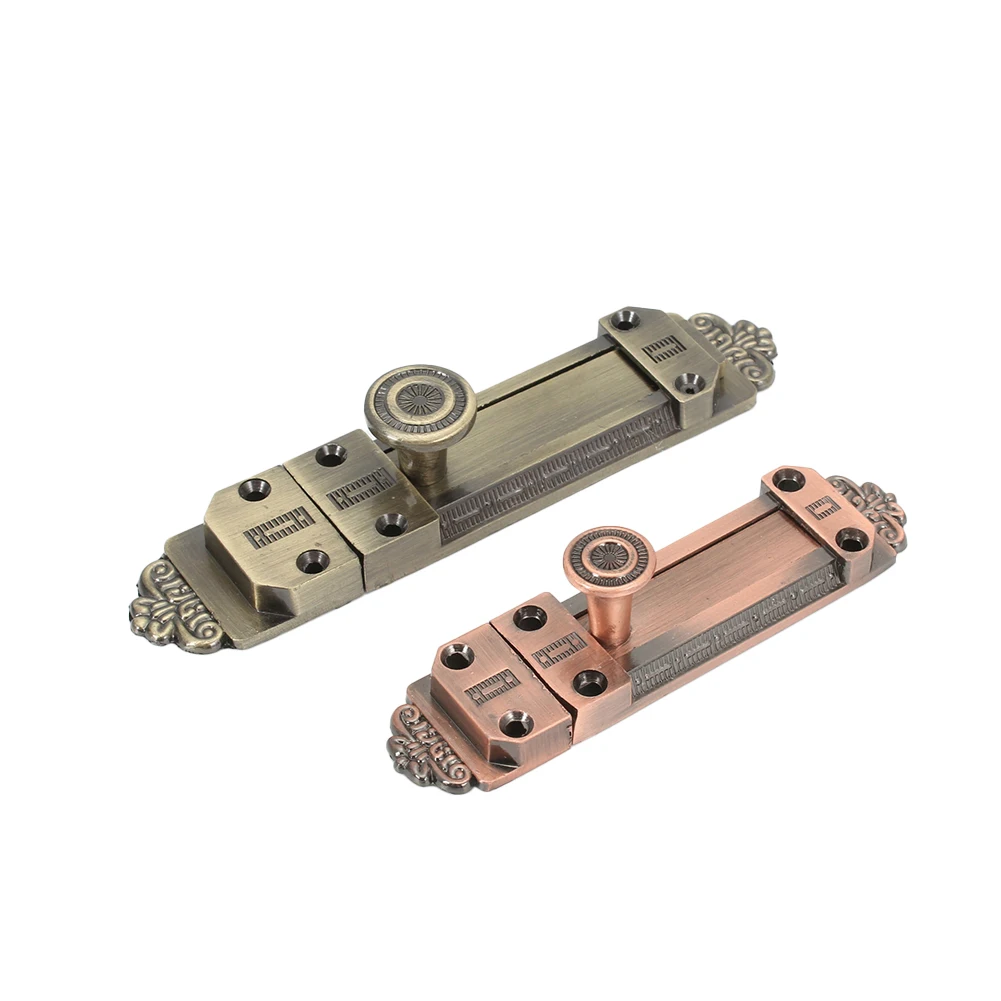 Bathroom Door Lock Gate Bolt For Cabinets Multiple Application Safe Wear-resistant Zinc Alloy Gate Door Bolt Latch Lock