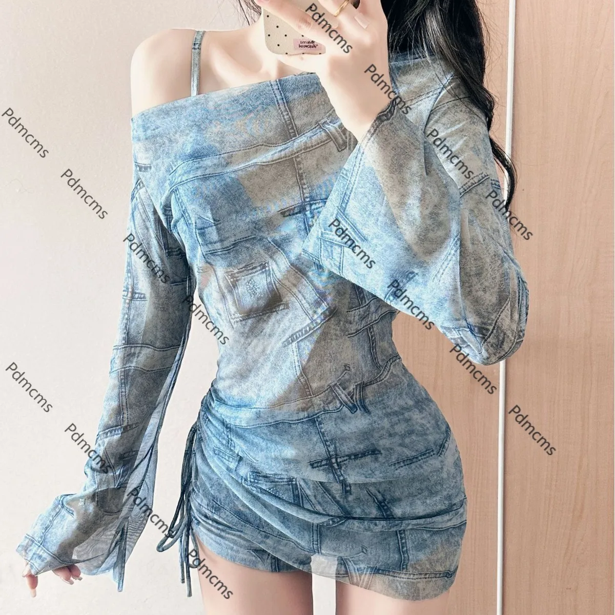 

2025 новый женский купальник из трех частей, корейская версия сексуальной блузки, тонкий консервативный купальник, закрывающий живот, Борис 7