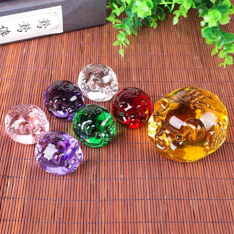 Manufacturers Direct Sales of Citrine Gold Pig Bao Fu Yellow Crystal Gold Pig Ornaments business gifts zodiac ornaments