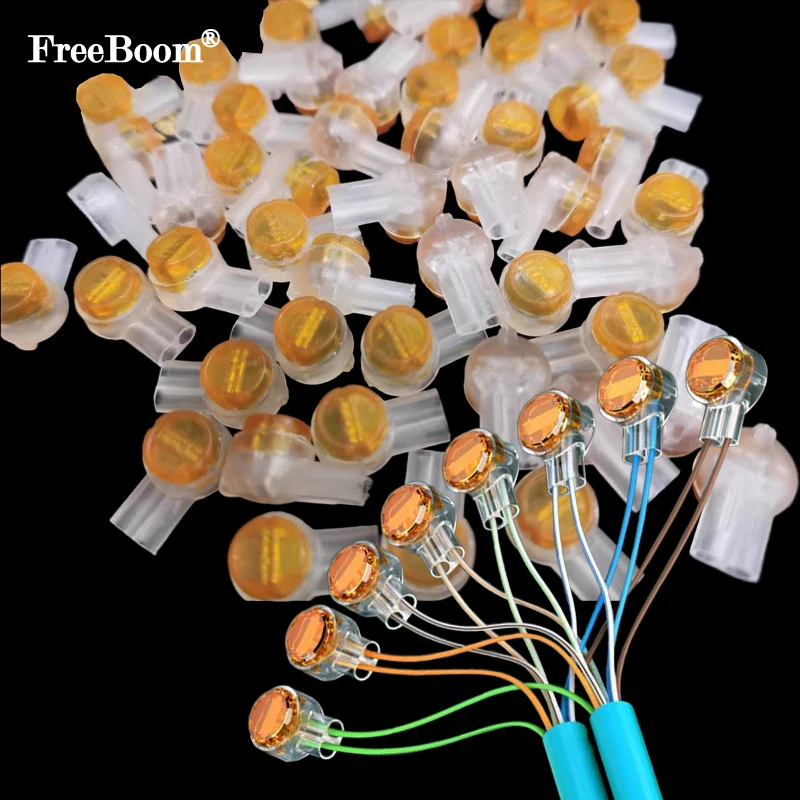 K1 K2 K3  UY Wiring Sub Network Cable Wiring Sub Connector Waterproof Wiring Network Cable Telephone Line Terminal 30/50/100Pcs