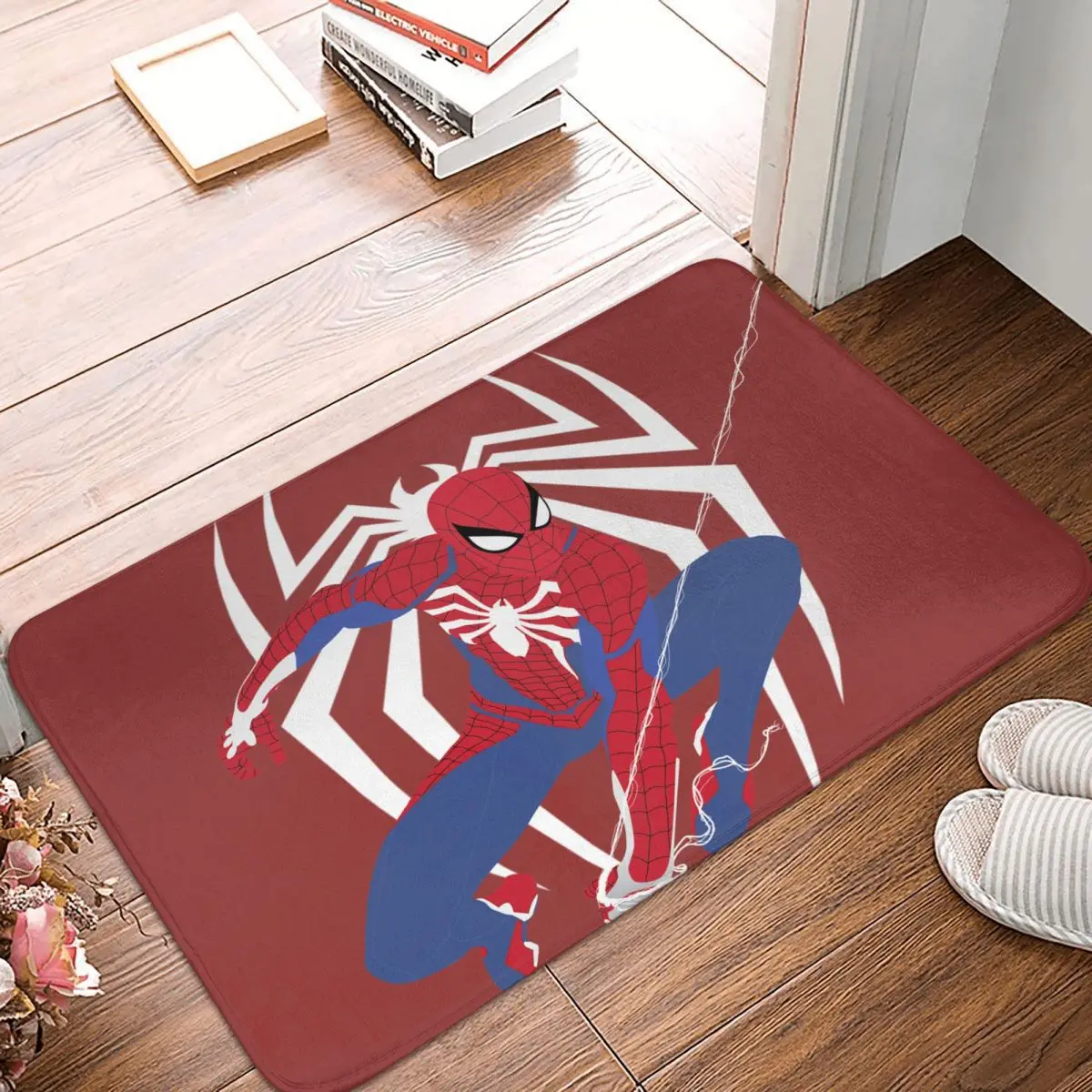 Use Non-slip Doormat Living Room Mat Marvel Spider Man Floor Carpet Entrance Door Rug Bedroom Decorative