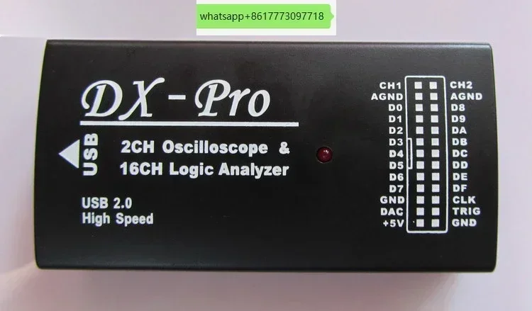 

Виртуальный USB-осциллограф DX Pro + 16-канальный логический анализатор, выборка 24M USBee