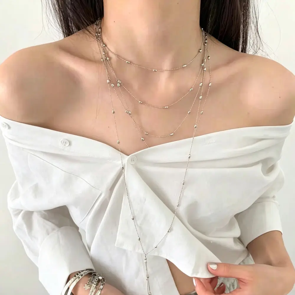 Vintage Star Imitation Pearl Bird Pendant Necklace 2026 Multi Layer Creative Gold Color Metal Versatile Girl Fashion Jewelry