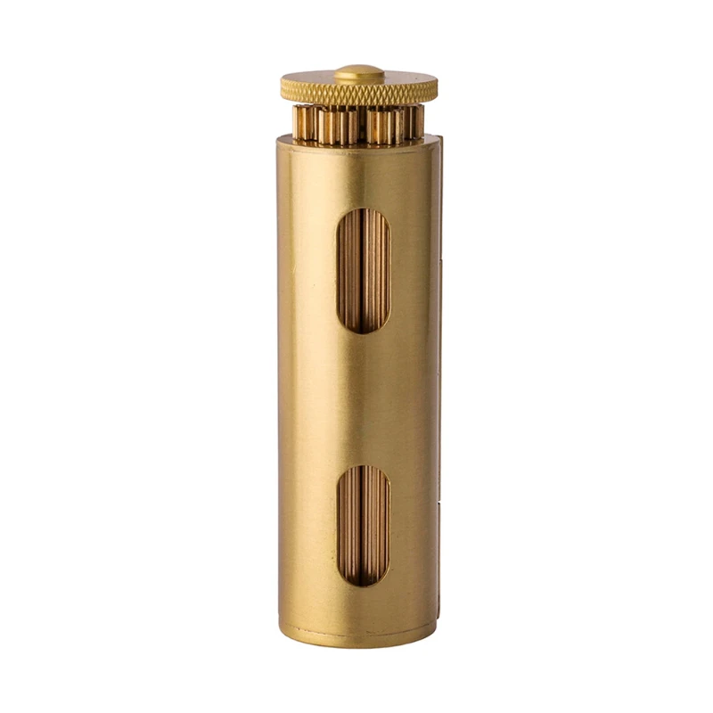 70 * 8Mm old-fashioned retro brass cigarette curler, European and American old-fashioned cigarette roller, pure copper hand