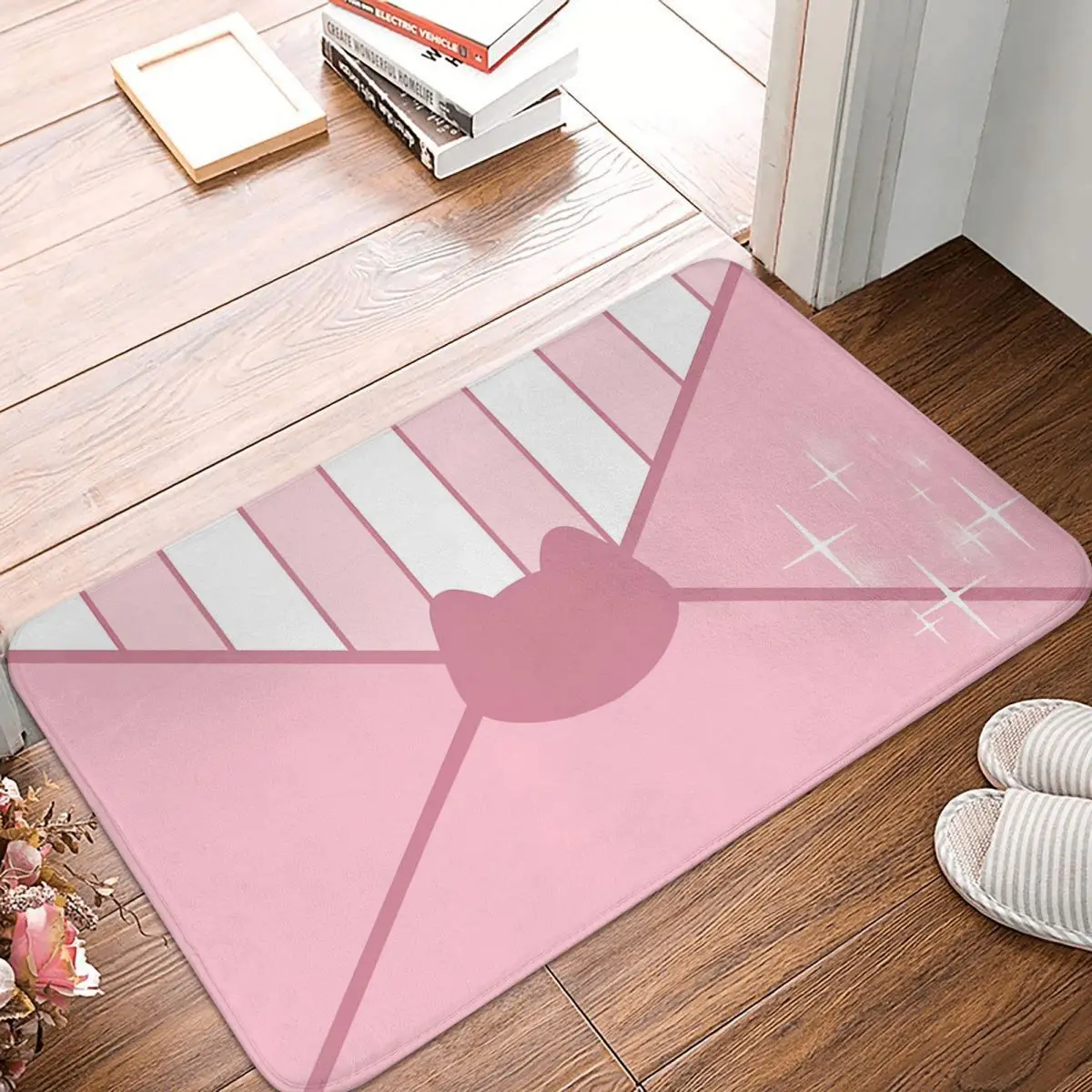 Anti-Slip Doormat Bath Mat Bee And Puppycat Envelope Floor Carpet Welcome Rug Indoor Decor