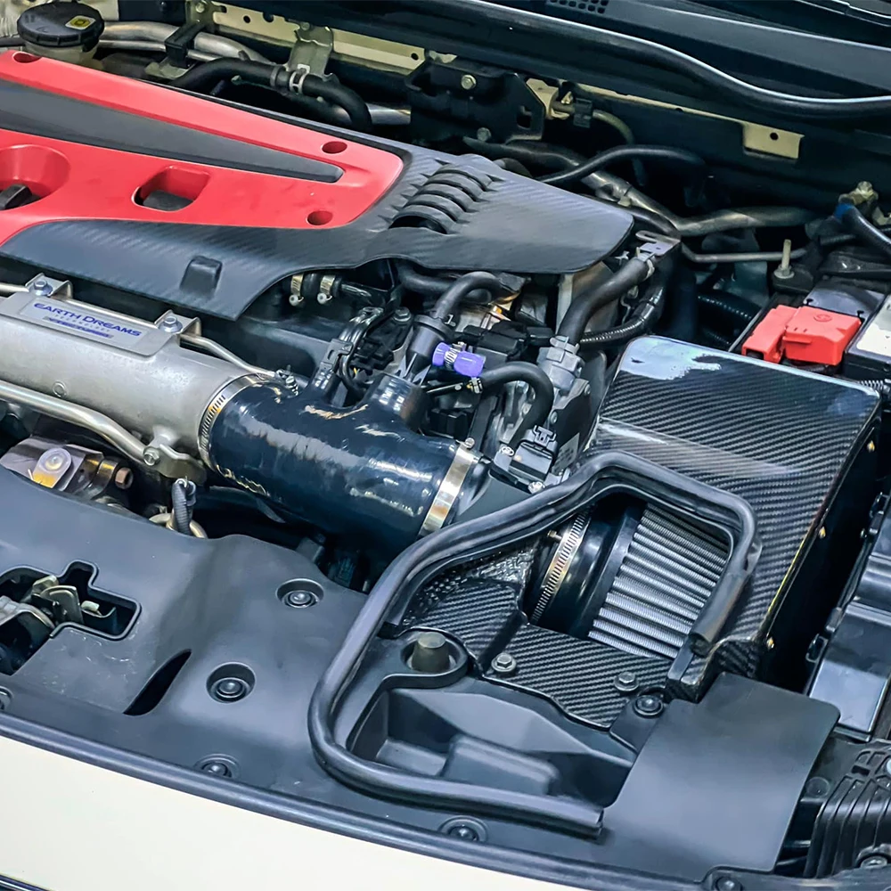 

High Flow Carbon Fiber Cold Air Intake System New Condition for Honda for Civic Type R 2017-2021