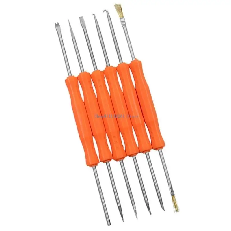 

H05E 6Pcs Soldering Solder Iron Hot Air Soldering Assist Disassemble Tool Double sided Soldering Aid Repair Tools Easy to Use
