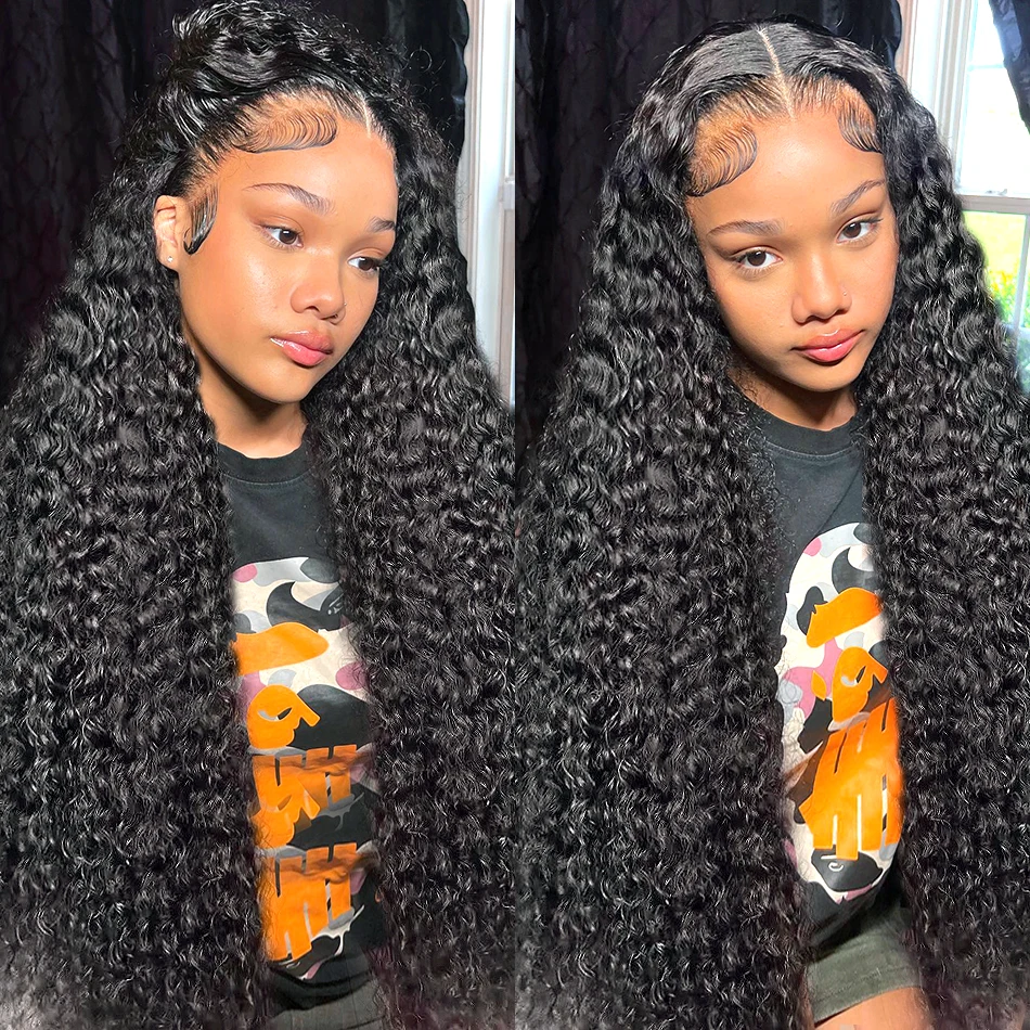 

Rosabeauty Deep Wave 13x4 Lace Frontal Human Hair Wigs Brazilian Glueless Wigs For Women 13x6 HD Lace Frontal Wigs Pre Plucked