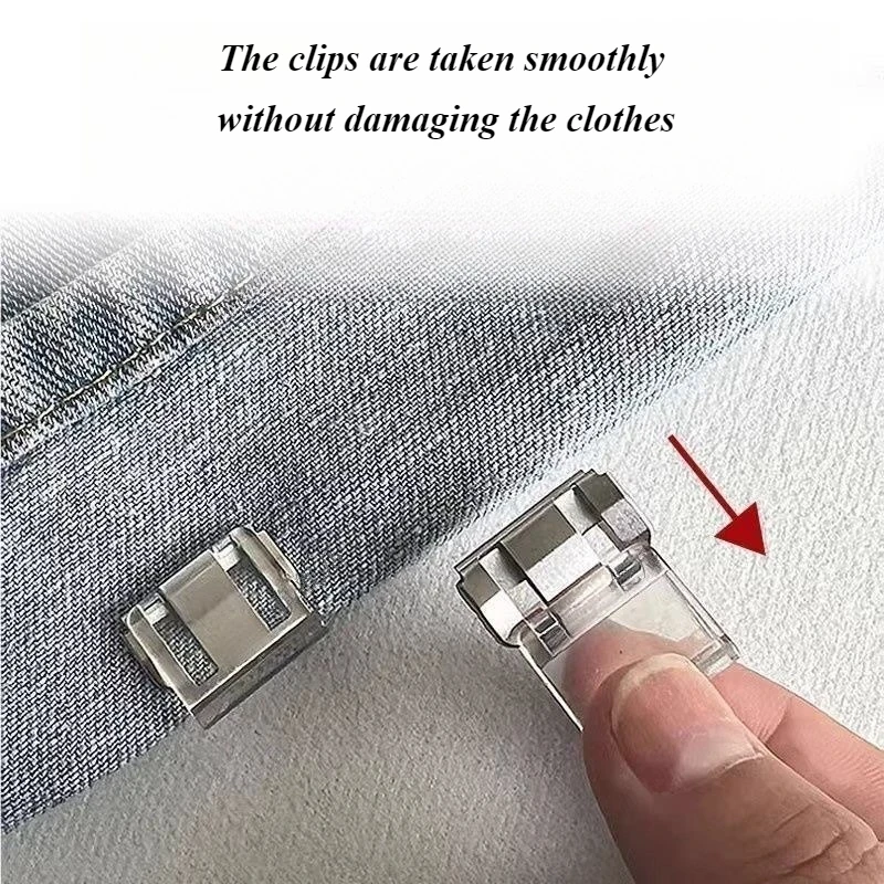 New Clothing Clips for Trouser Leg Shortening Invisible Fixing No Sew Hidden Hem Prevent Dragging Window Screen Fixing Buckles - Image 2