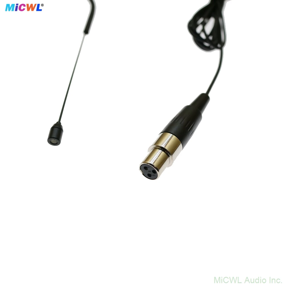 MiCWL CM20 이어셋 AKG Samson Gemini Wirelss BodyPack Mini 3Pin XLR 무지향성 캡슐용 블랙 헤드셋 마이크
