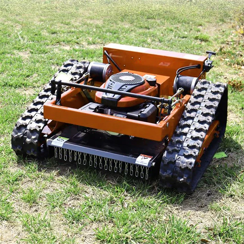 China Auto Commercial Gasoline Robot Remote Control Lawn Mower for Sale