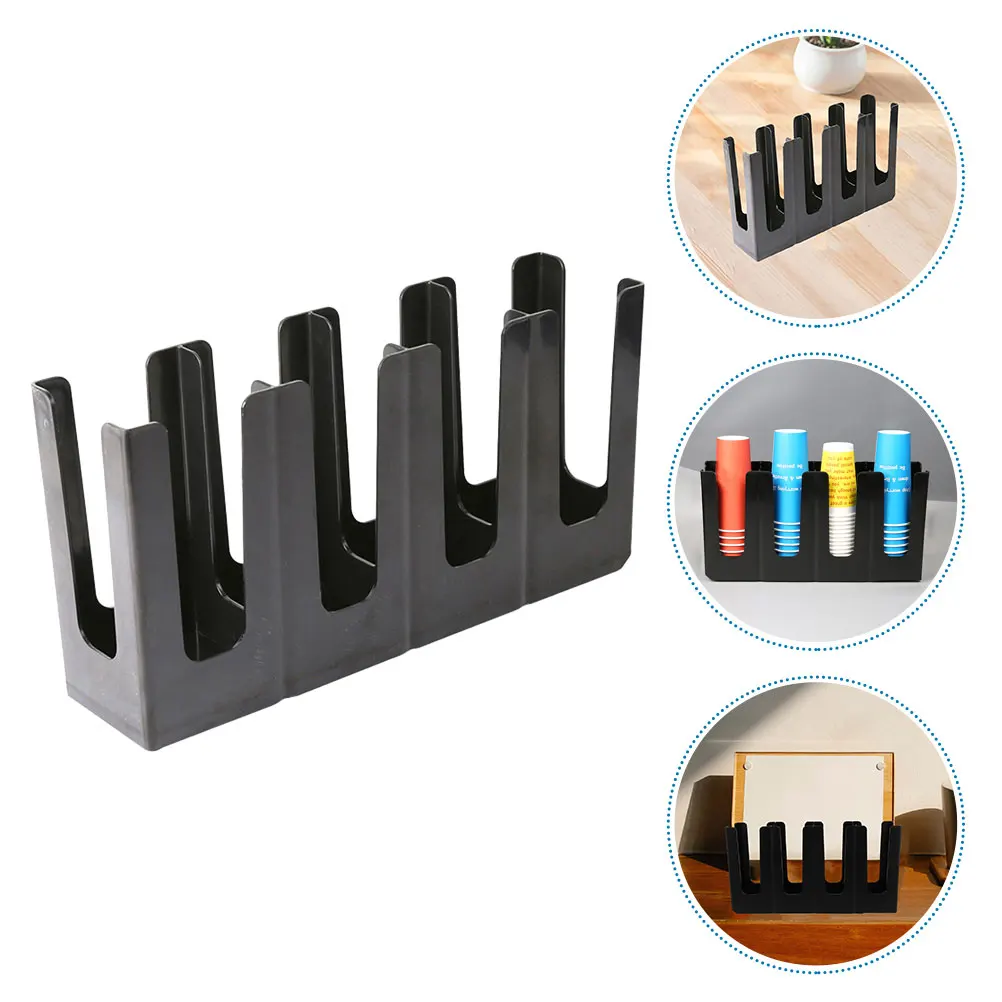 Stylish Plastic Organizer For Home Coffee Shop Cup Organizer Coffee Shop Disposable Paper Cup Rack Storage Holder