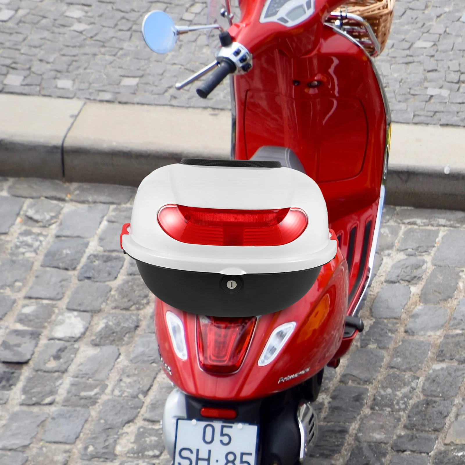 

Universal Motorcycle Tail Box Large Capacity Water Resistant Rear Storage Case For Scooter Electric Bike Top Trunk Luggage