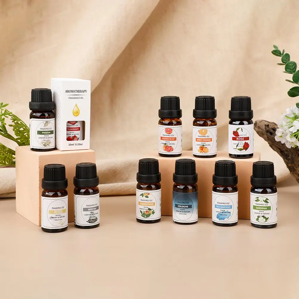 10Ml Essential Oil Fruit Flavor Natural Plant Making Diffuser Essential Oil Mango Pineapple Flavoring Oil for DIY Soap Cand N6Z3