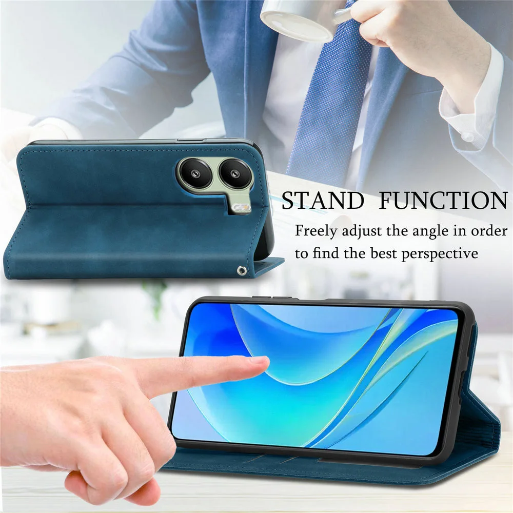 For PocoX7 X8 Pro Max F8 Ultra M7 M8 F7 5G Case Magnet Leather Smooth Wallet Book Funda Xiaomi Poco X7 Pro Case Mi C85 Flip Capa